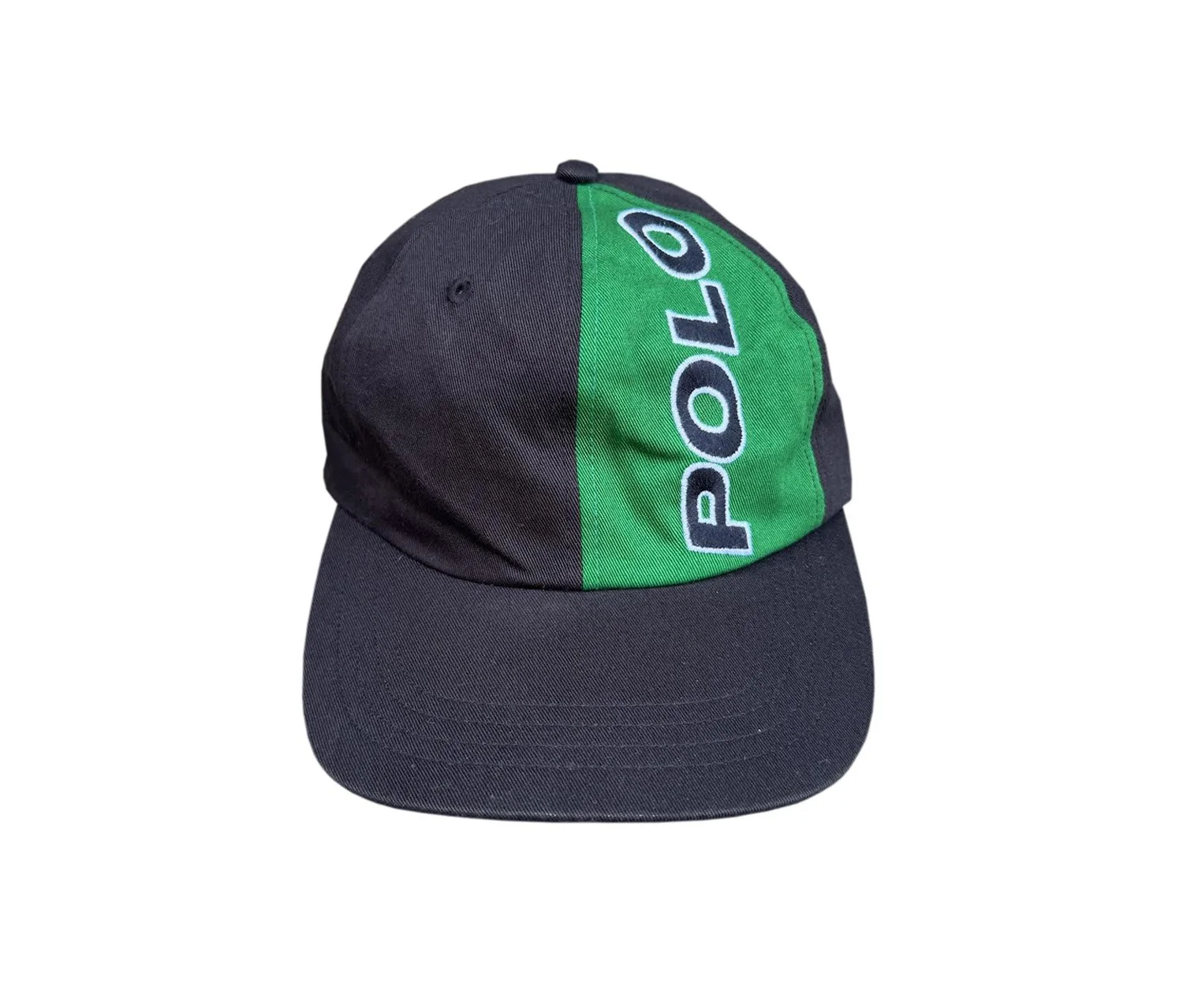 Polo Sport キャップ 【90's Vintage】 グリーン Vintage Polo Sport Ralph Lauren Black / Green Hat — RootsBK